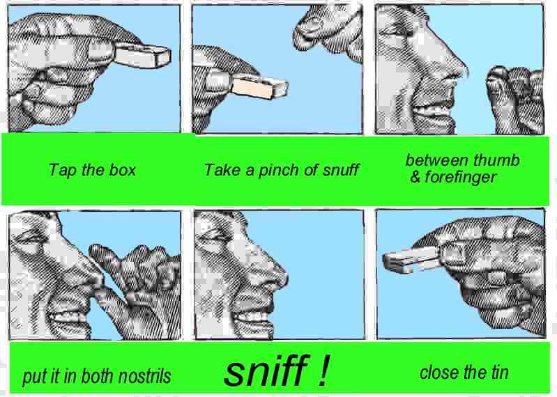 How to take snuff
